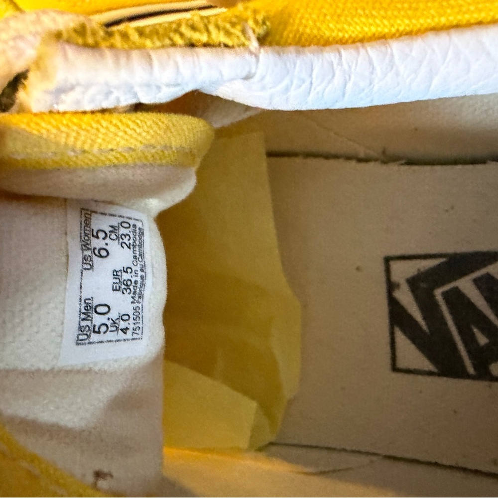 Vans Yellow Sneakers EUC - Picture 2 of 6